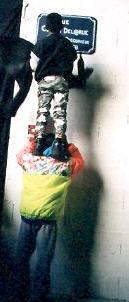 La plaque de la rue Del@rue d&eacute;voil&eacute;e (� Fran&ccedil;oise Morizur)